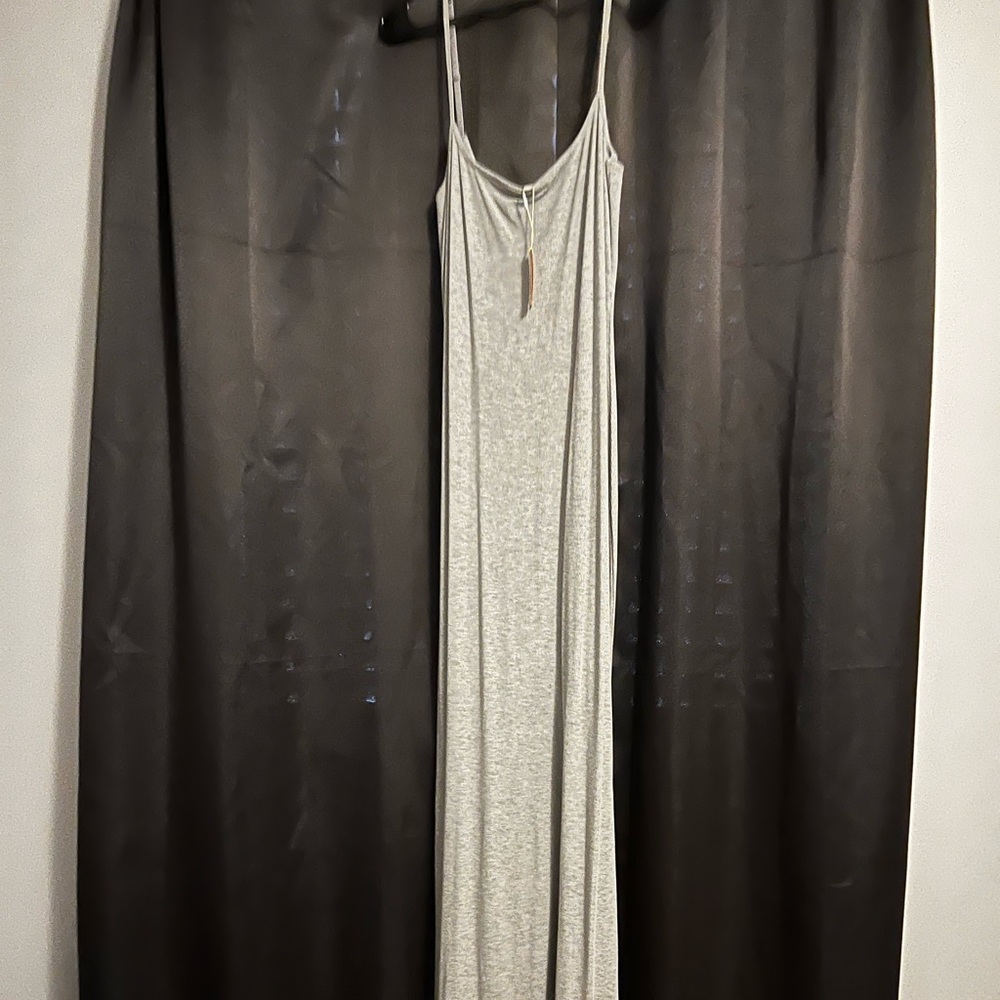 Skims gray long slip dress